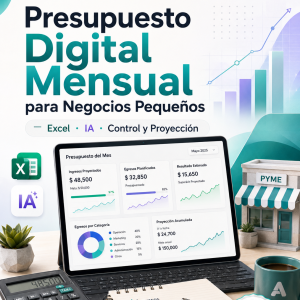 Presupuesto Digital Mensual para Negocios Pequeños