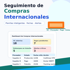 Seguimiento de Compras Internacionales con Planillas Inteligentes