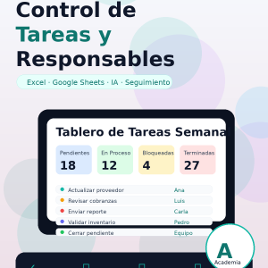 Control de Tareas y Responsables con Herramientas Digitales